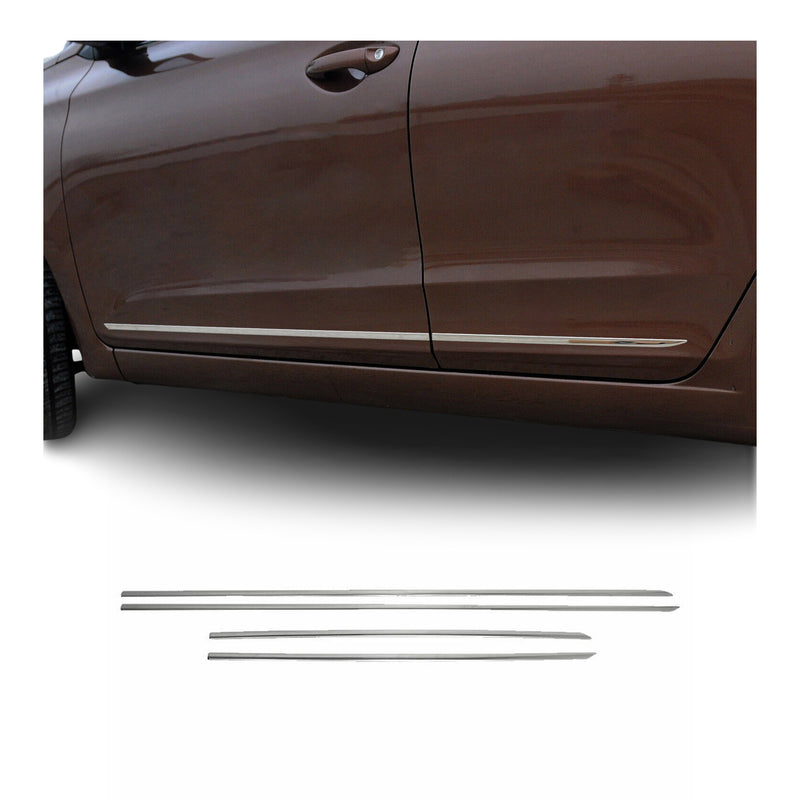 Baguette protection Latérale de porte pour Skoda Rapid 2012-2019 en acier inox