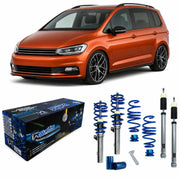 JOM BlueLine Combinés Filetés pour VW Touran (1T) 1.8 TSI 1.6 TDI 2.0 TDI 2015-