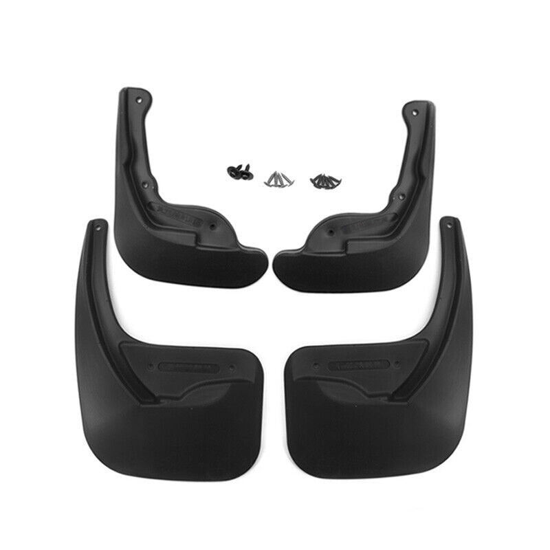 Bavettes Garde Boue pour Citroen C4 2010-2017 HB 5 Portes Avant &Arrière Noir 4x