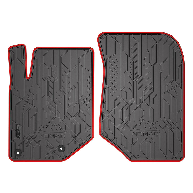 Tapis de Sol de Voiture pour Opel Corsa F 2019-2025 Caoutchouc Noir-Rogue 2Pcs