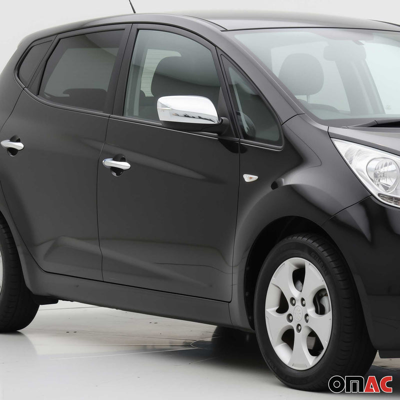 Coques de Rétroviseurs pour Kia Venga 2009-2019 2x Acier Inox Chromé