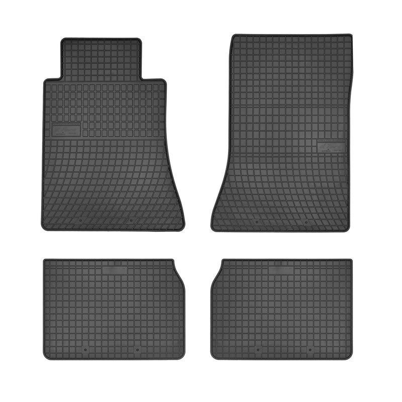 Tapis de Sol pour Mercedes Classe E W124 1984-1997 Caoutchouc Noir