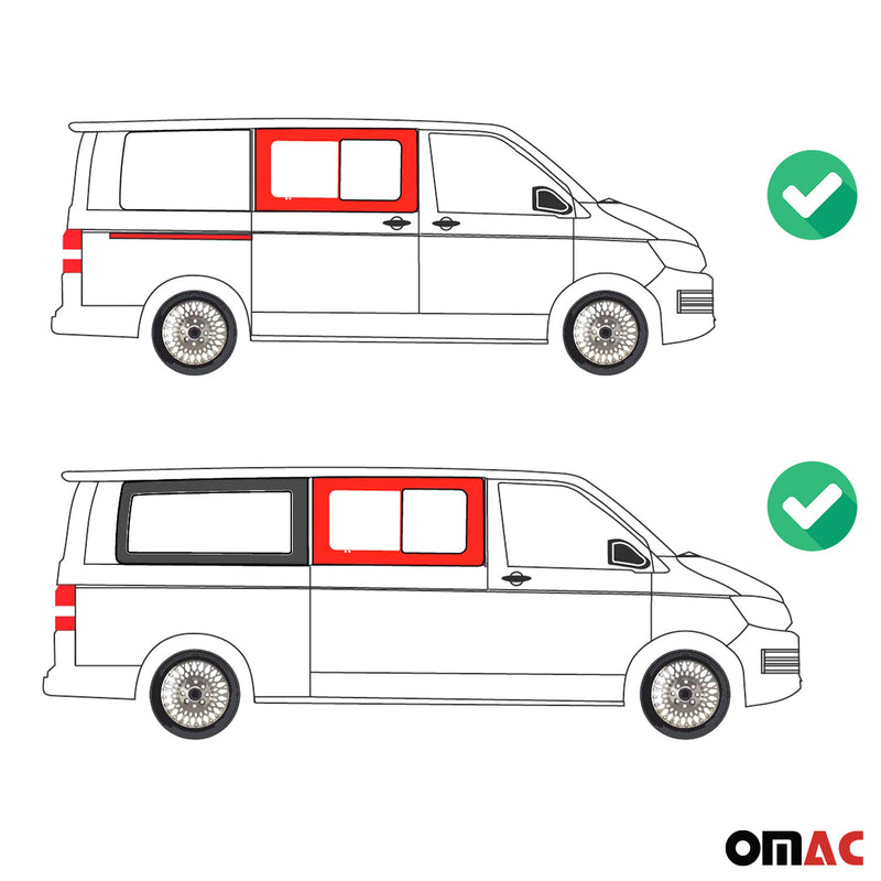 Vitre de Porte pour VW T5 2003-2015 L1 L2 Avant Droit coulissante