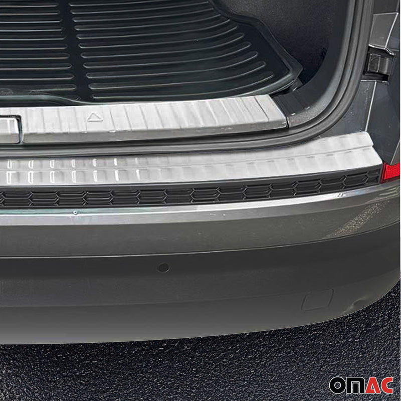 Kit Protection de Pare-Chocs arrière pour Skoda Kodiaq 2017-25 Brossé inox 3Pcs