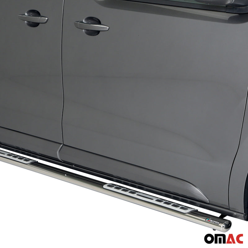 Marchepieds Latéraux pour Opel Vivaro 2019-2025 L3 Acier Inox Argent