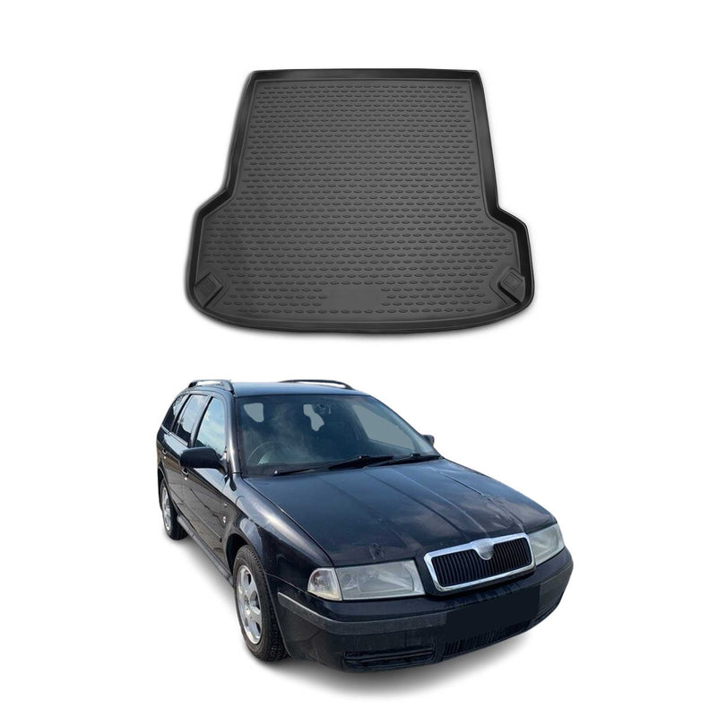 Tapis de Coffre pour Skoda Octavia 1996-2010 TPE Noir