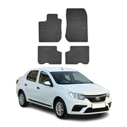 Tapis de Sol pour Dacia Logan 2012-2022 Caoutchouc Noir