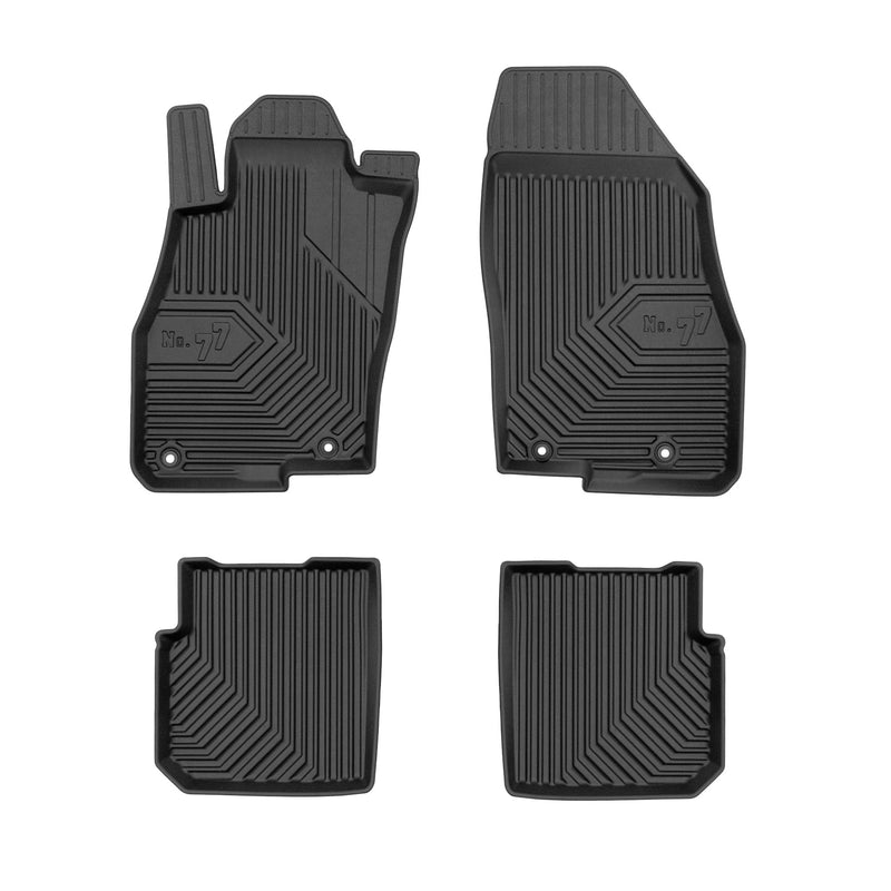 Tapis de Sol de Voiture pour Alfa Romeo MiTo 2008-2018 TPE Imperméable 4Pcs