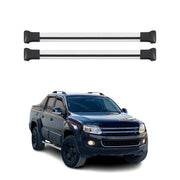 Barres de toit transversales pour VW Amarok 2010-2020 Aluminium Gris 2x