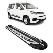 Marchepieds Latéraux pour Toyota ProaceCity 2019-26 L1 Court Monospace Gris Noir