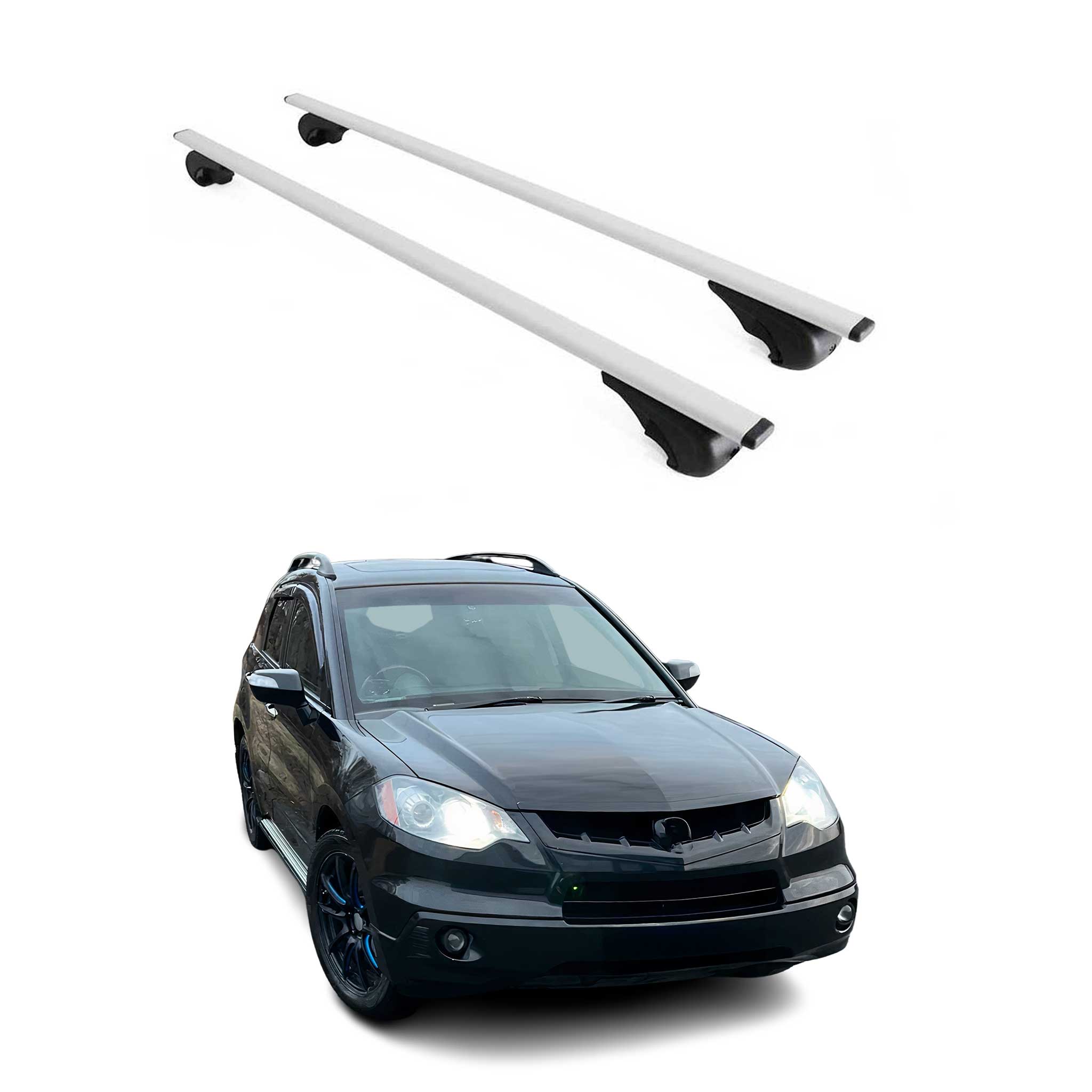 Barres de toit transversales pour Acura RDX I II 2007-2018 Fer Argent