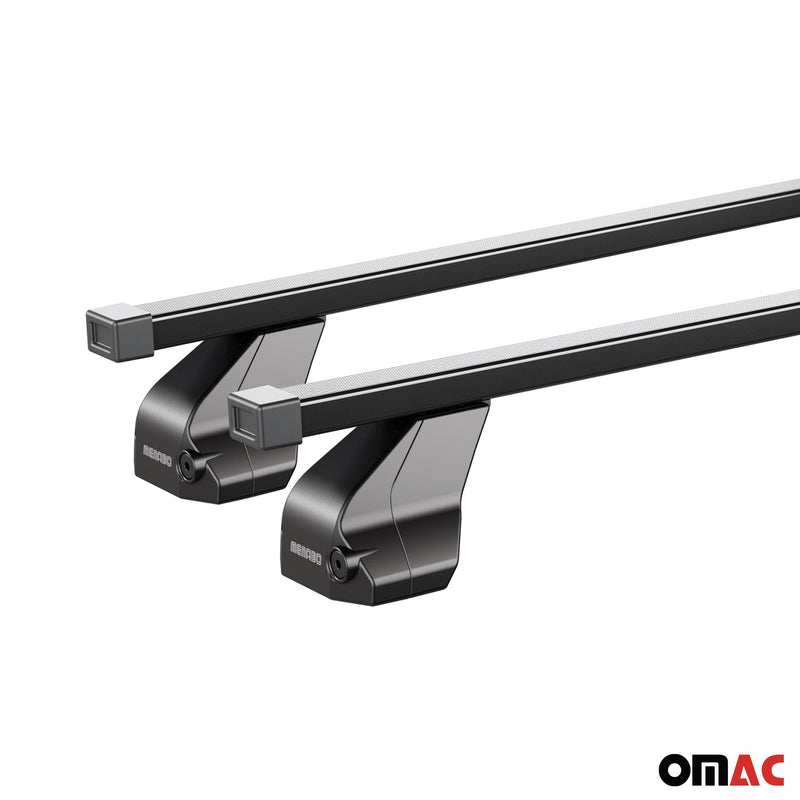 Barres transversales Menabo pour BMW Série 4 G22 G82 Coupé 2020-25 inox Noir