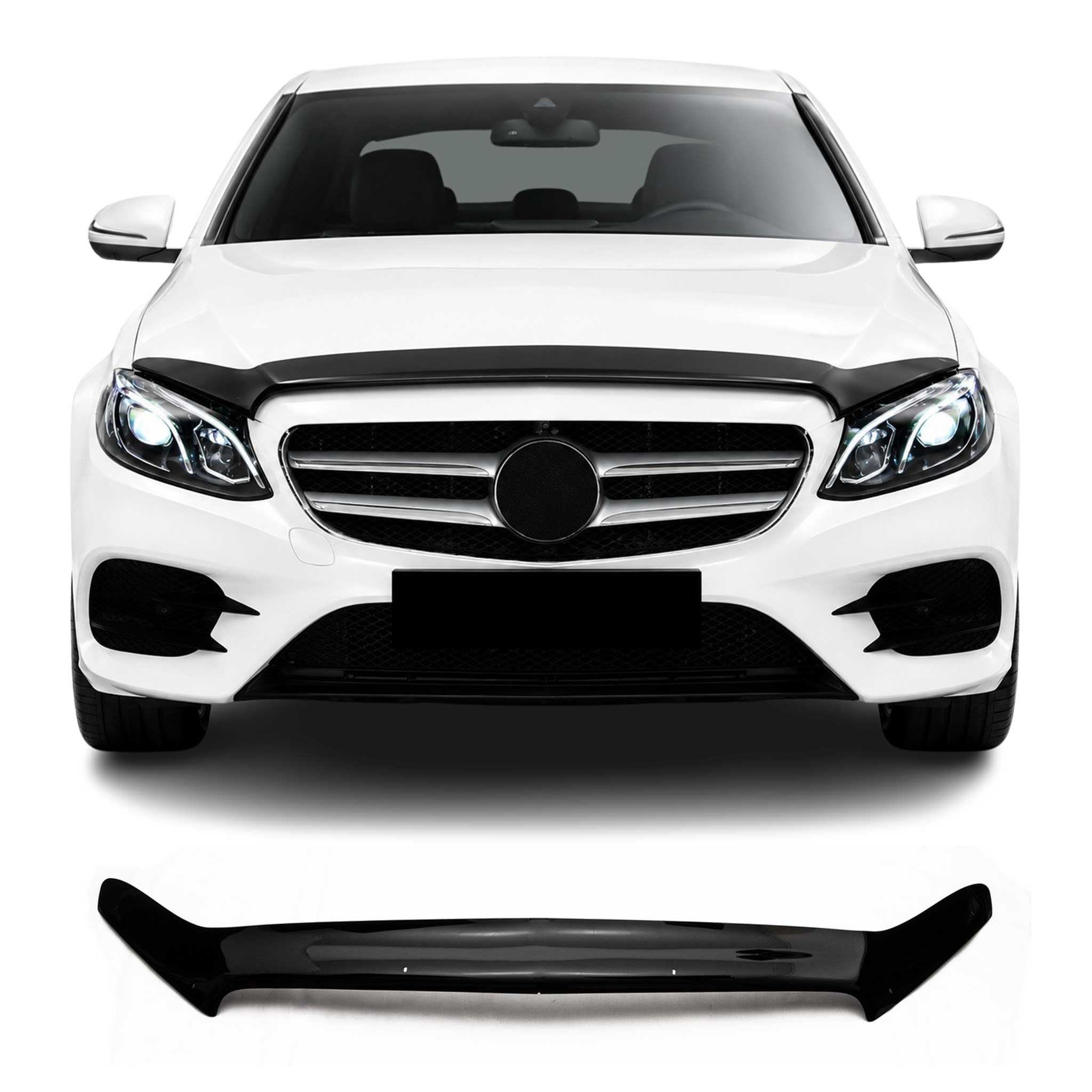 Deflecteurs d'air capot de voiture pour Mercedes Classe E W213 2016-23 Acrylique