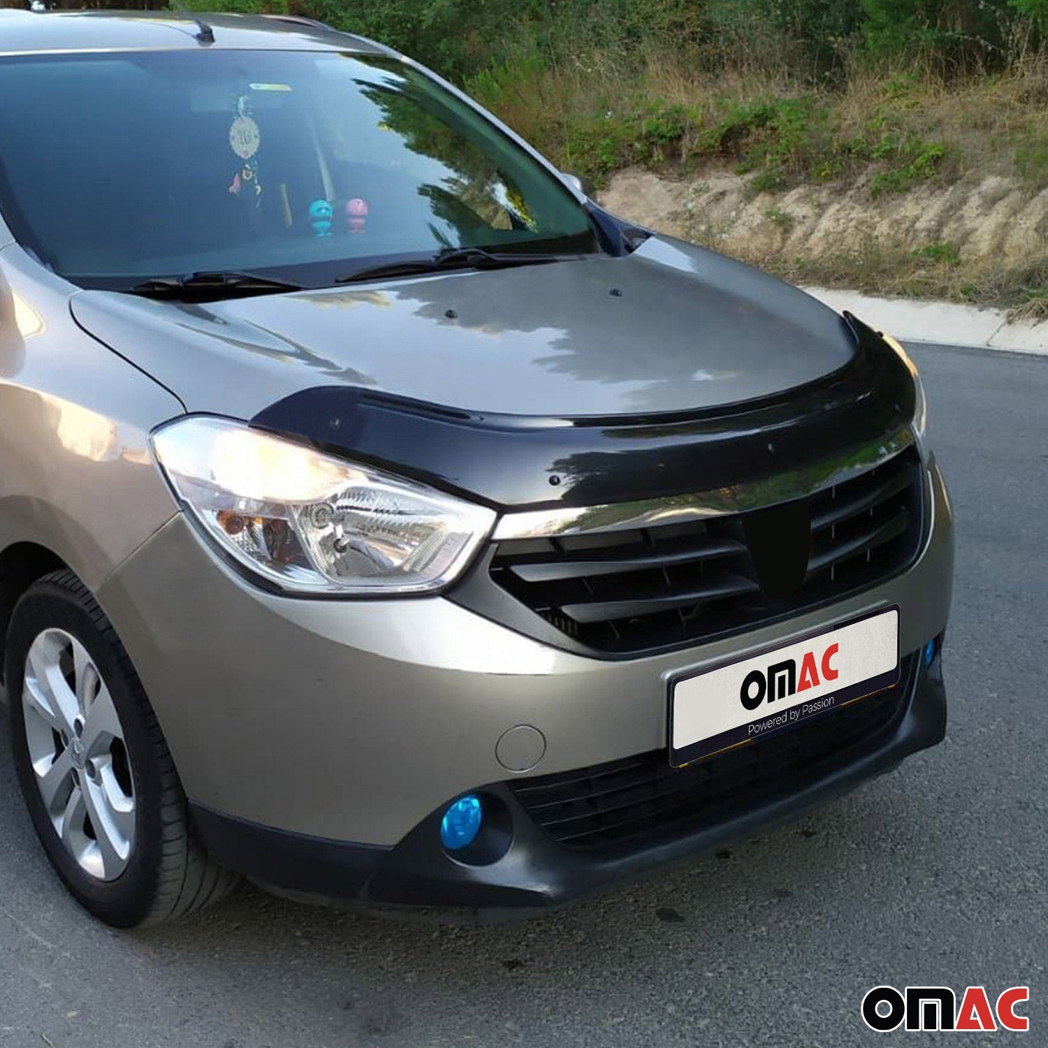 Deflecteurs d'air capot de voiture pour Dacia Lodgy 2012-2021 Acrylique Noir