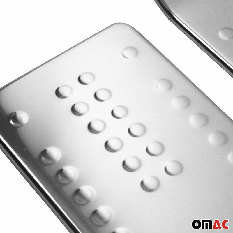 Seuil de porte intérieur pour Opel Vivaro 2001-2014 acier inox chromé 2 Pcs