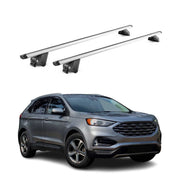 Barres de toit transversales pour Ford Edge 2016-2022 Alu Gris Argenté 2Pcs ABE