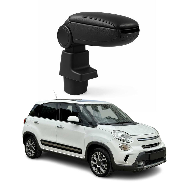 Accoudoir pour Fiat 500L 2013-2017 Vinyl Abs Noir