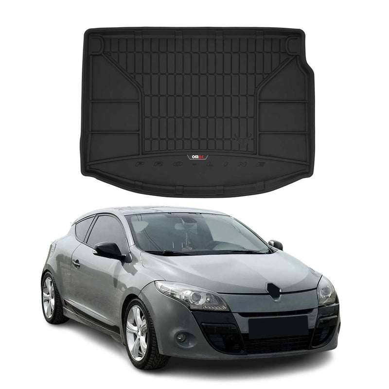 Tapis de Coffre pour Renault Megane 2008-2015 TPE Noir