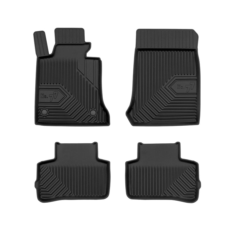 Tapis de Sol de Voiture pour Mercedes-Benz GLK X204 2008-2015 TPE Noir 4Pcs
