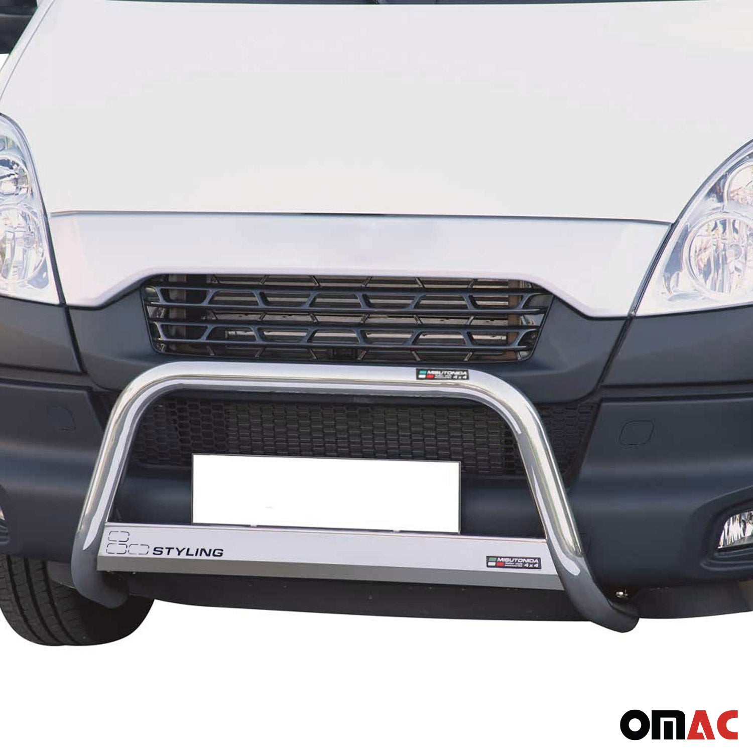 Pare-buffle Avant pour Iveco Daily 2012-2014 63 mm en Acier Gris