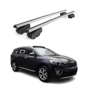 Barres de toit Transversales pour Kia Sorento 2016-2020 Aluminium Gris ABE