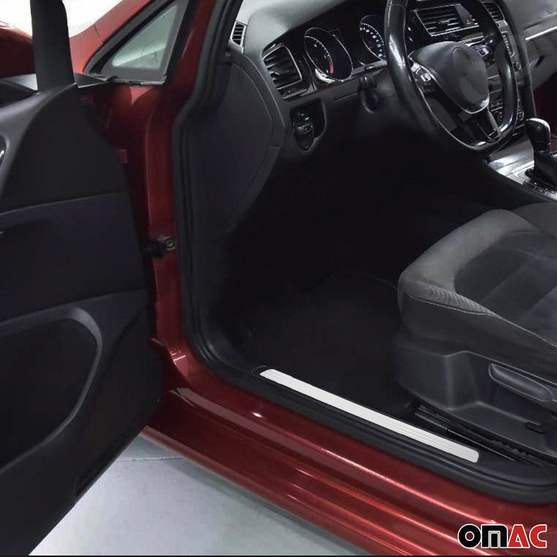 Seuils de porte pour VW Golf 7 2012-2025 en acier inox Chromé