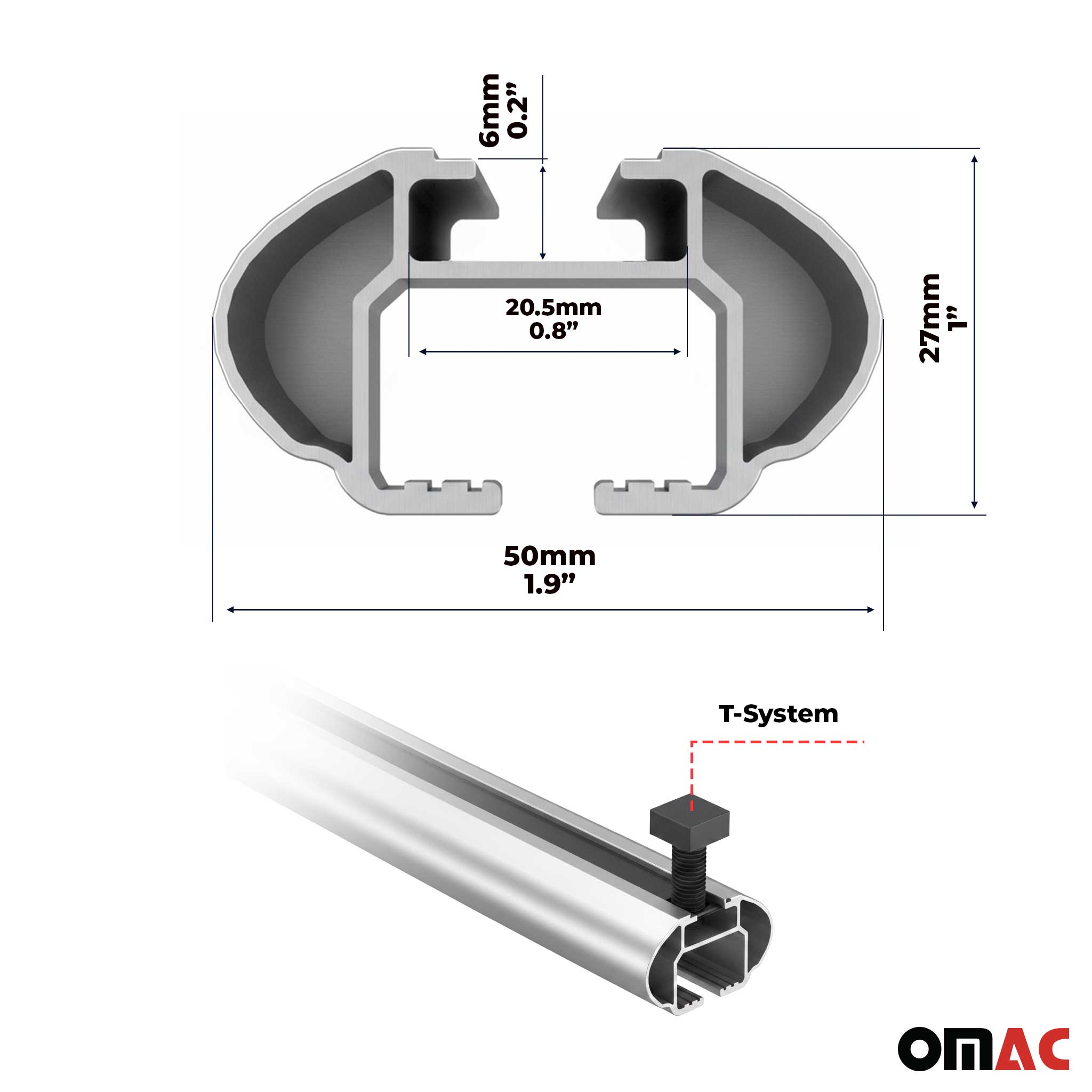 Barres de toit transversales Alu pour Opel Grandland II 2025-2026 TÜV Gris 2x