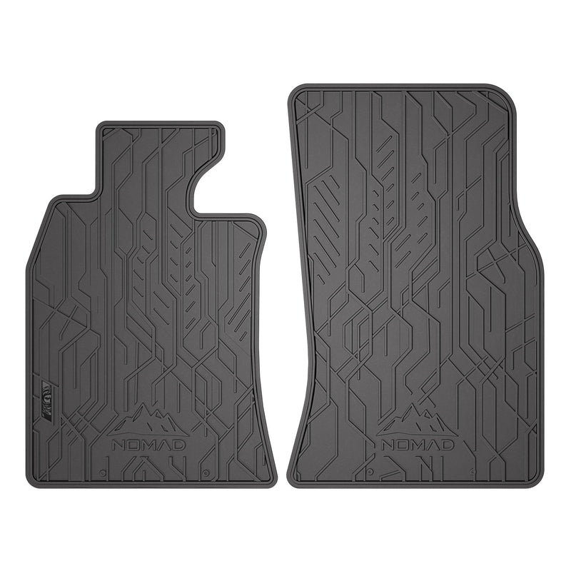 Tapis de Sol de Voiture pour Mini Cooper II R56 2006-2014 Caoutchouc 2Pcs Noir