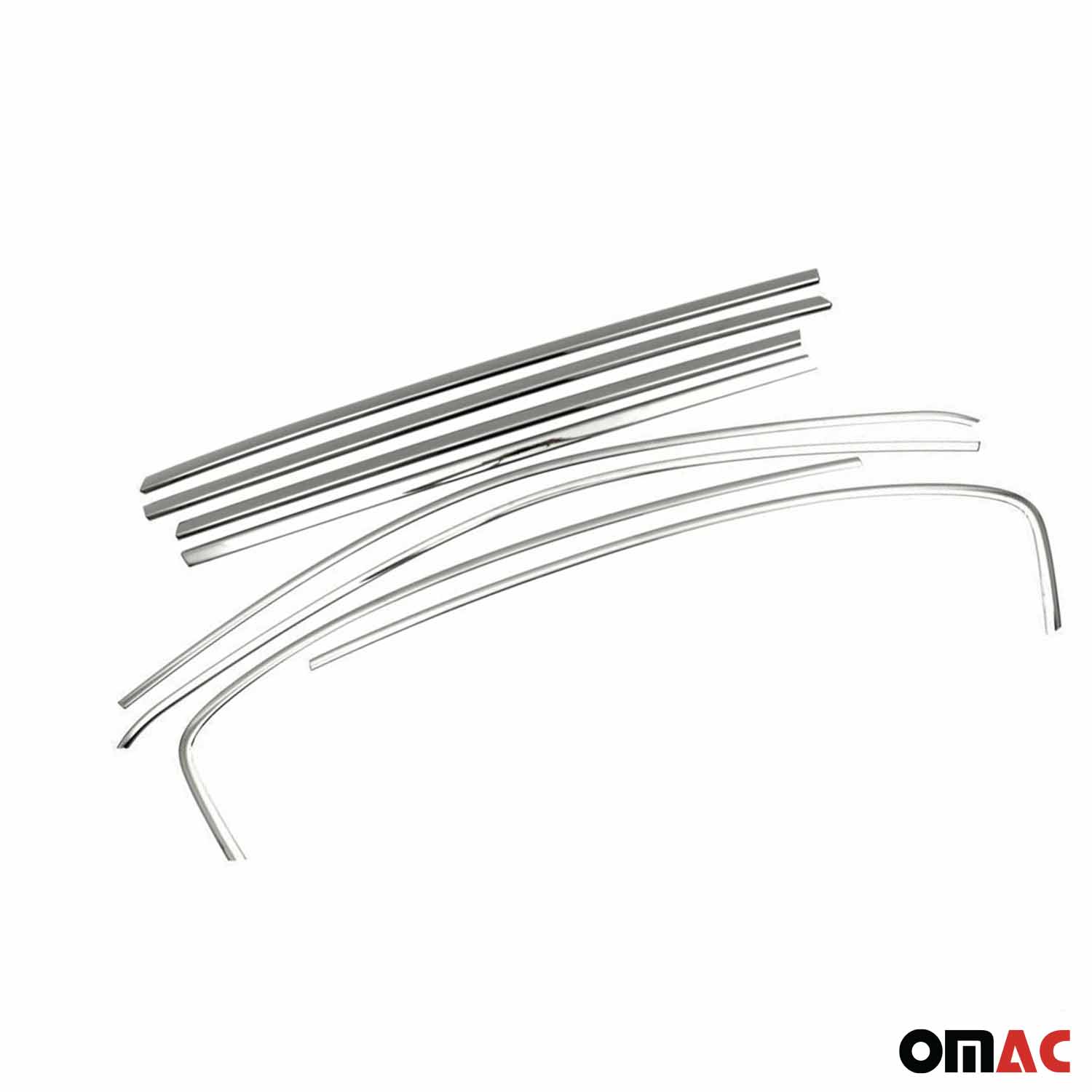 Garniture de Fenêtre pour Fiat Tipo Berline 2015-2026 Acier Inox Foncé 8Pcs