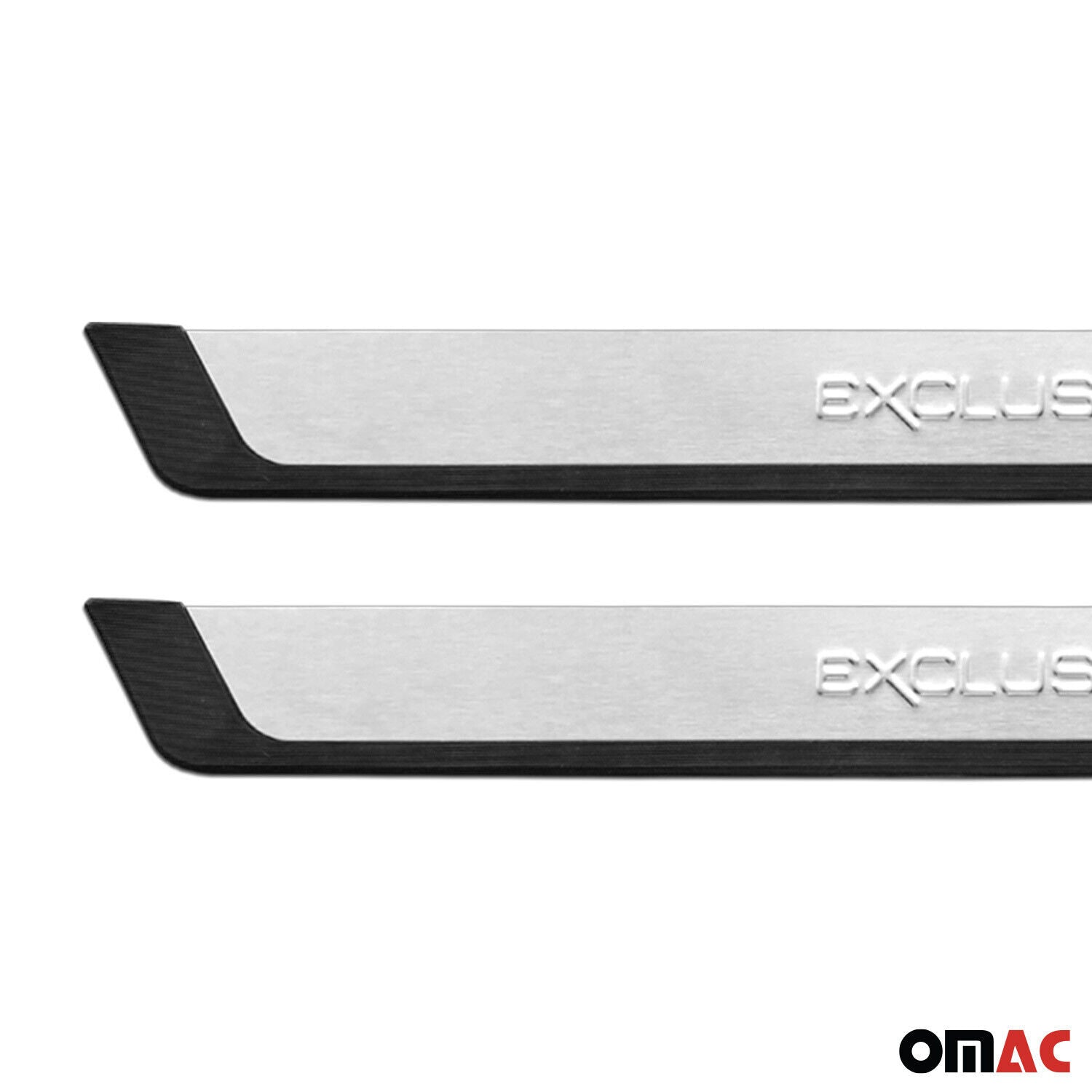 Couverture de Seuil de porte pour VW Golf 8 en Acier Inoxy chromé 2x