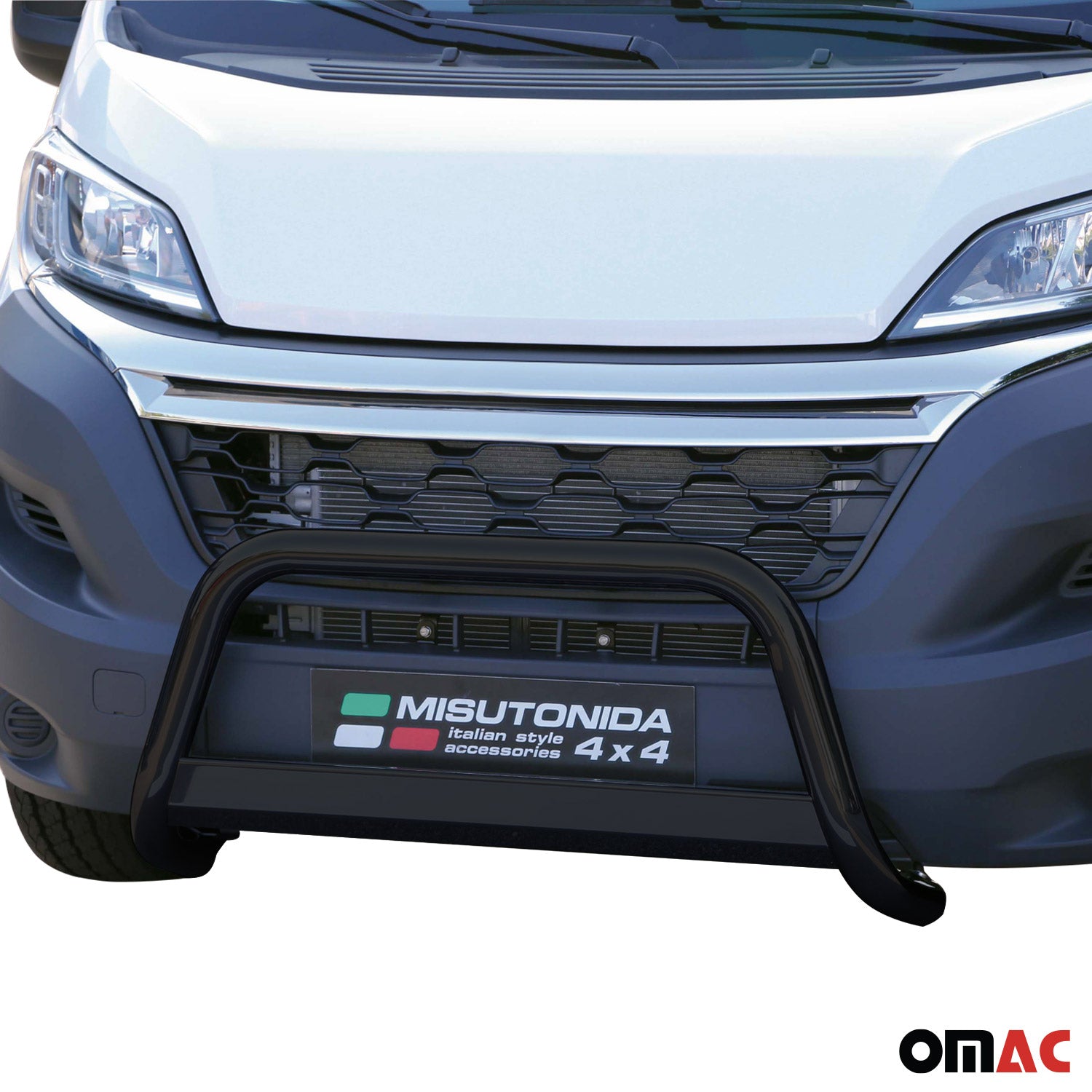 Pare-buffle Avant pour Citroen Jumper 2014-2025 63 mm en Acier Noir