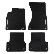 Tapis de Sol de Voiture pour Audi A7 Sportback I 2010-2018 Velours Noir 4Pcs