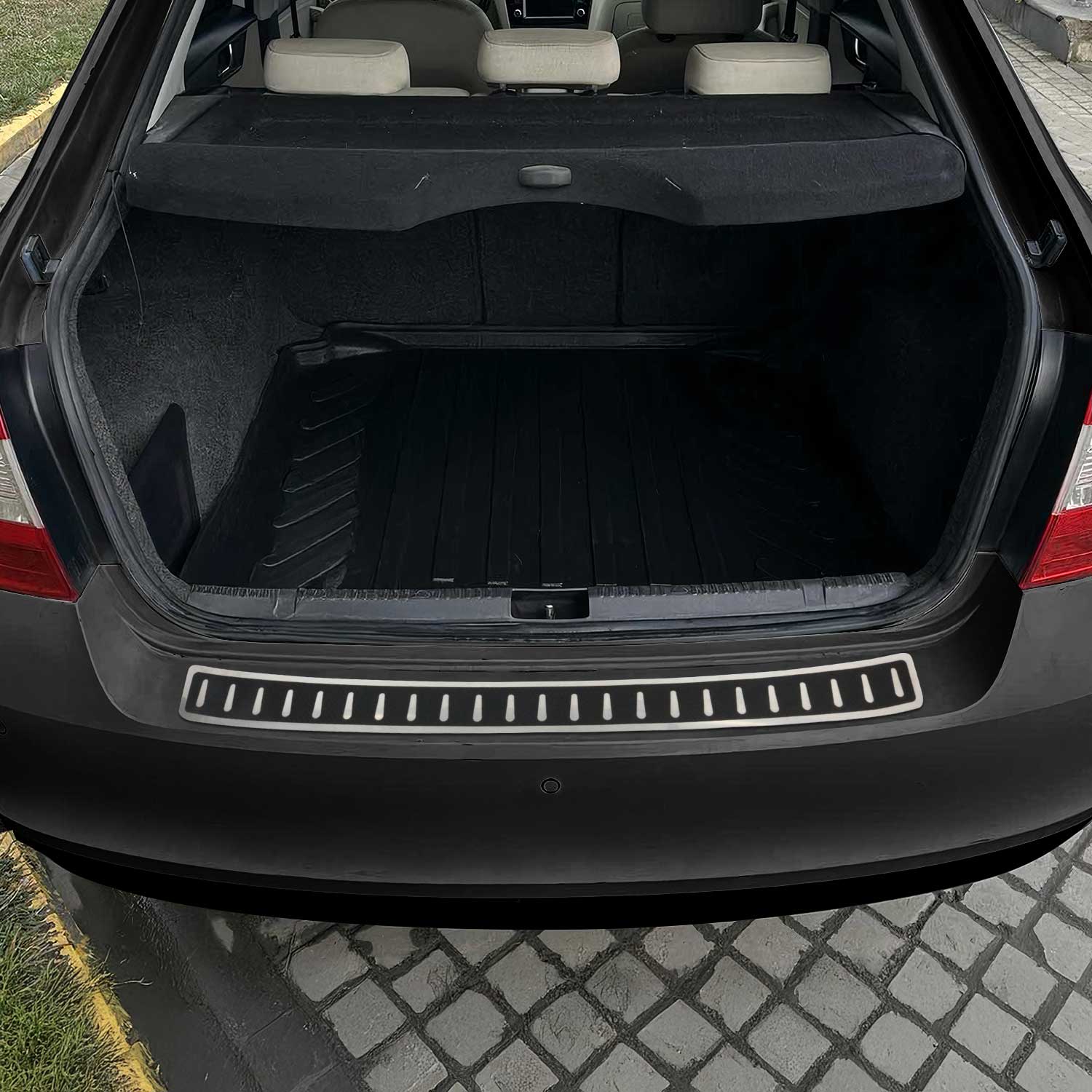 Protection de Pare-Chocs pour Skoda Octavia III Berline 2013-2019 Inox carbone