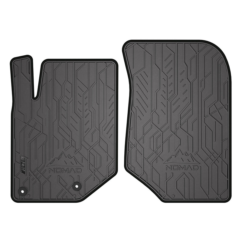 Tapis de Sol de Voiture pour Opel Mokka B 2020-2025 Caoutchouc Durable 2Pcs Noir