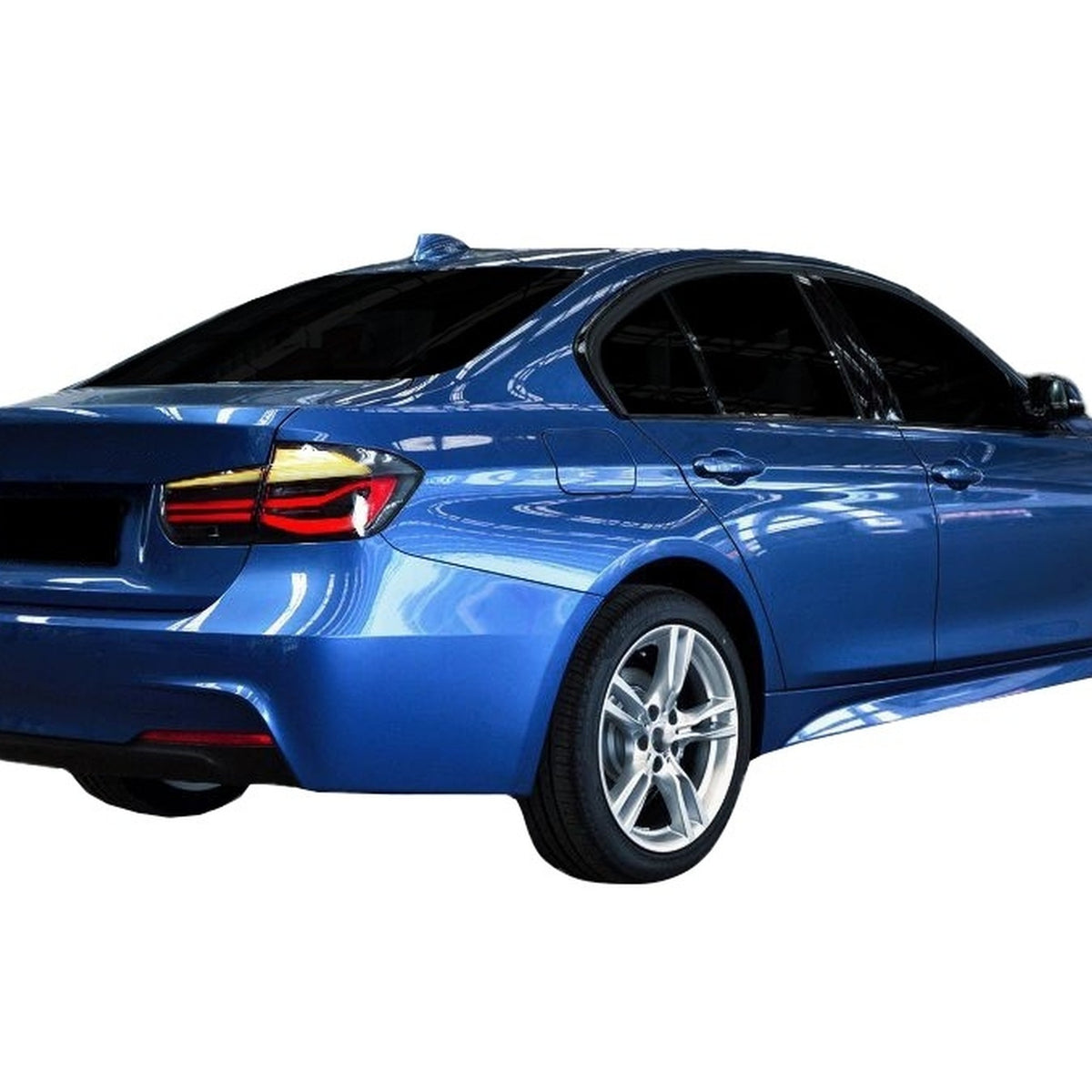 JOM LED Lightbar Feux Arrière pour BMW F30 Berline 2011-2019 Rouge Foncé Fumé