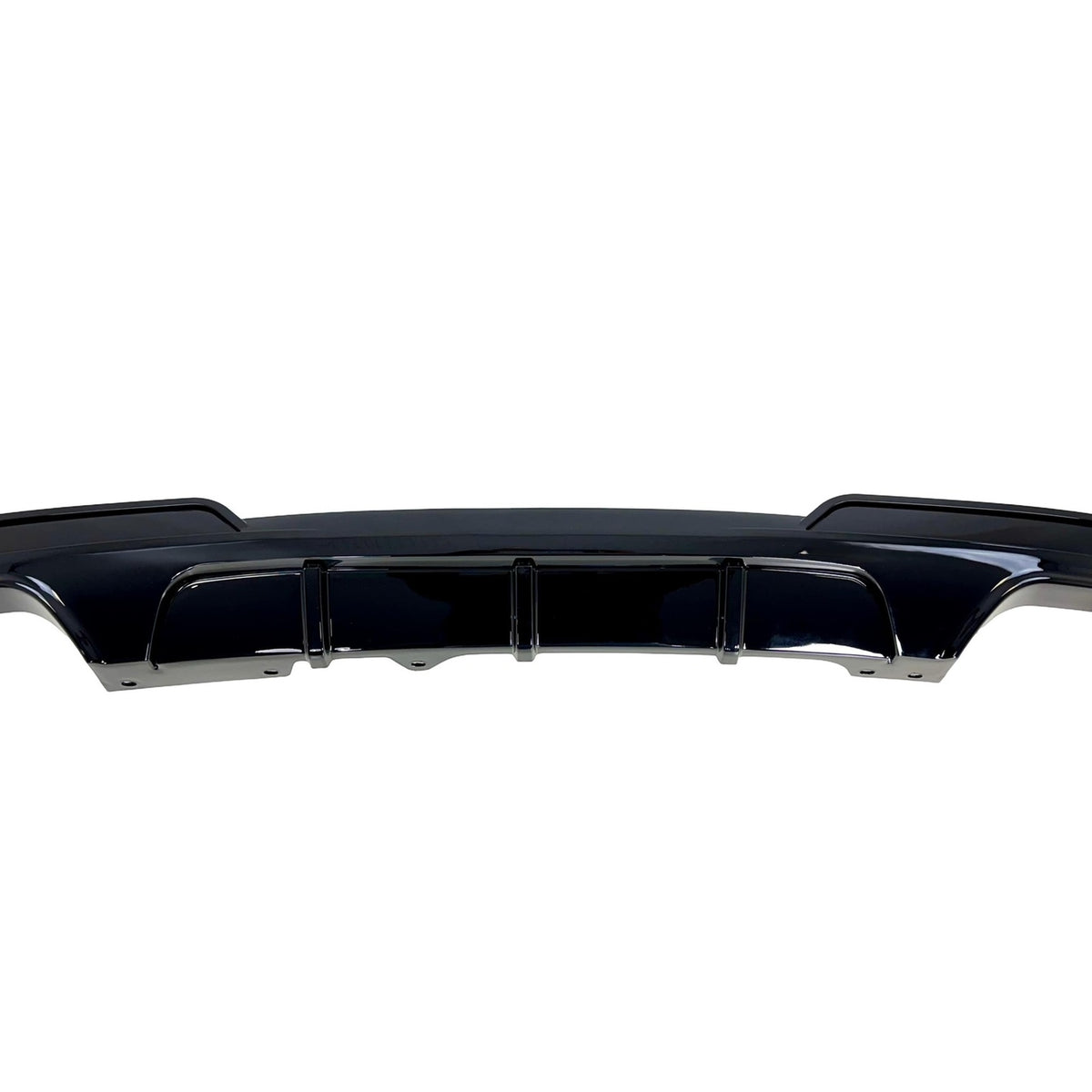 JOM Insert de Pare-choc Arrière pour BMW Série 5 F10 Berline/F11 Touring 2010-2017 Noir Brillant Doppelrohr (li/re) M-Sport