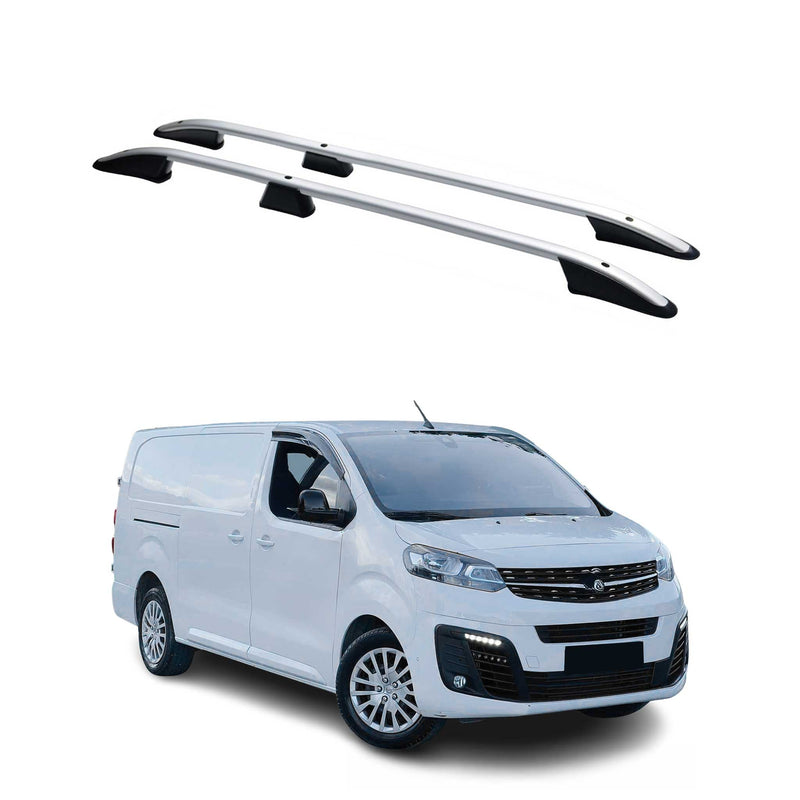 Barres de toit longitudinales pour Opel Vivaro 2019-2024 L3 Aluminium Gris