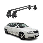 Barres Transversales Menabo pour Skoda Superb 2001-2008 Noir