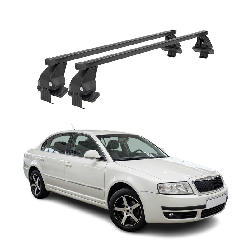 Barres Transversales Menabo pour Skoda Superb 2001-2008 Noir