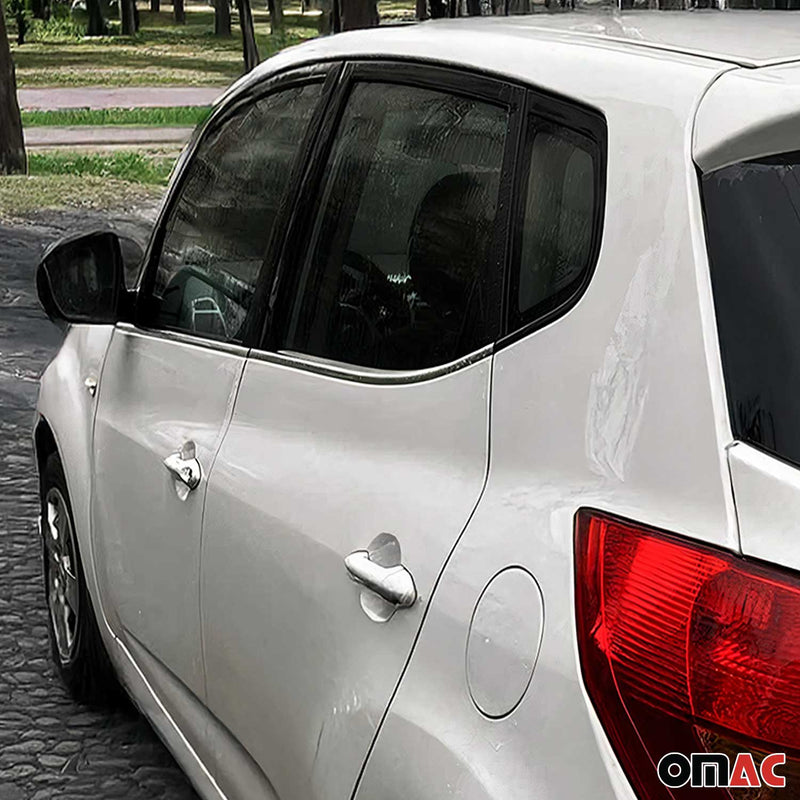 Baguettes pour contour Latérales pour Kia Venga 2010-2019 en acier inox chrome