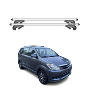 Barres de toit transversales pour Toyota Avanza 2011-2015 90kg Alu Gris