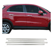 Garniture de Fenêtre pour Fiat 500X 2015-2026 Acier Inox 4Pcs