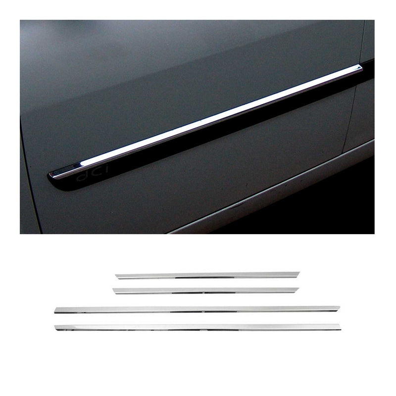 Baguettes de porte pour Renault Megane 2002-2009 en acier inox chrome