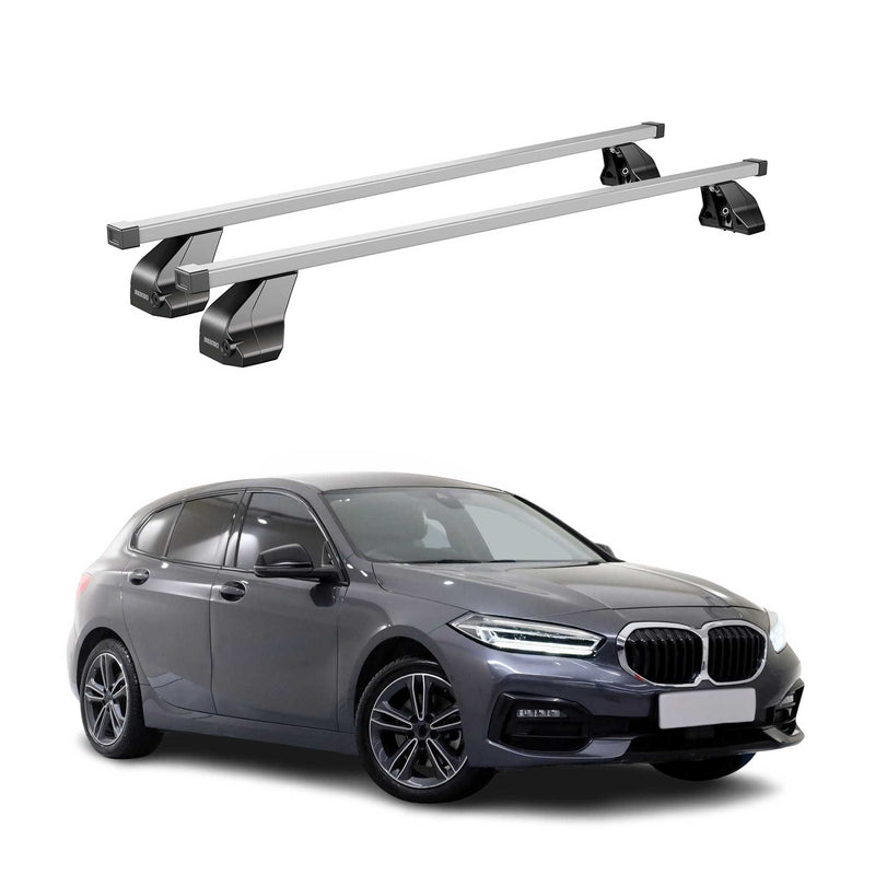 Barres transversales Menabo pour BMW Série 1 F40 2019-2024 Acier Gris