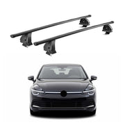 Barres de toit transversales acier pour VW Golf mk8 HB Break 2019-26 TÜV Noir 2x