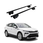 Barres de toit transversales pour Skoda Elroq 2024-2026 Acier Noir 2Pcs