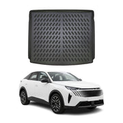 Tapis de coffre Supérieur pour Peugeot E-3008 2024-2027 Noir 3D en TPE