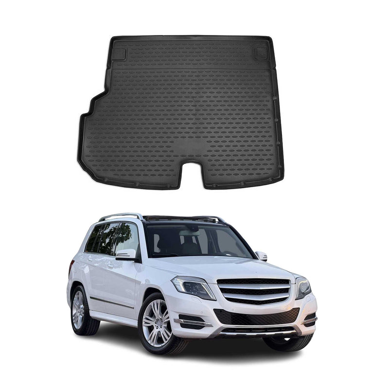 Tapis de Coffre pour Mercedes Classe GLK X204 2013-2015 caoutchouc TPE 3D Noir