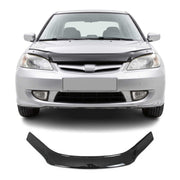 Deflecteurs d'air capot de voiture pour Honda Civic 2002-2006 Acrylique Noir