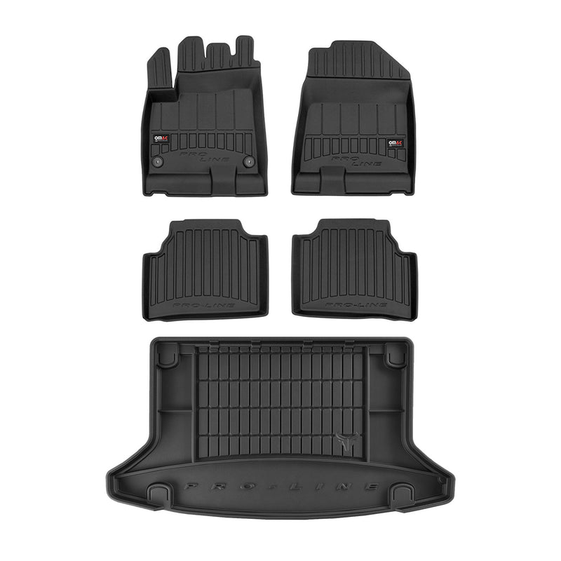 Tapis de sol et de coffre pour Kia Niro 2018-2021 SUV KIT 3D noir